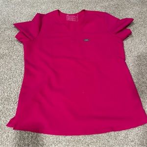 Shocking pink fig top